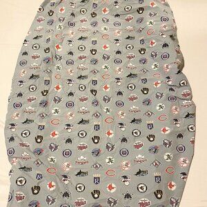 Pottery Barn Teen MLB Cooperstown Logo XL Twin Fitted Sheet